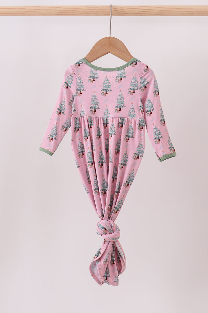 Pink christmas tree bamboo gown