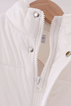 White mom&me puffer vest