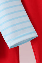 Blue Milk Santa Cookies Stripe Pants Set