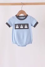 Blue ghost embroidery bubble