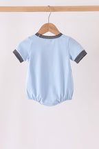Blue ghost embroidery bubble