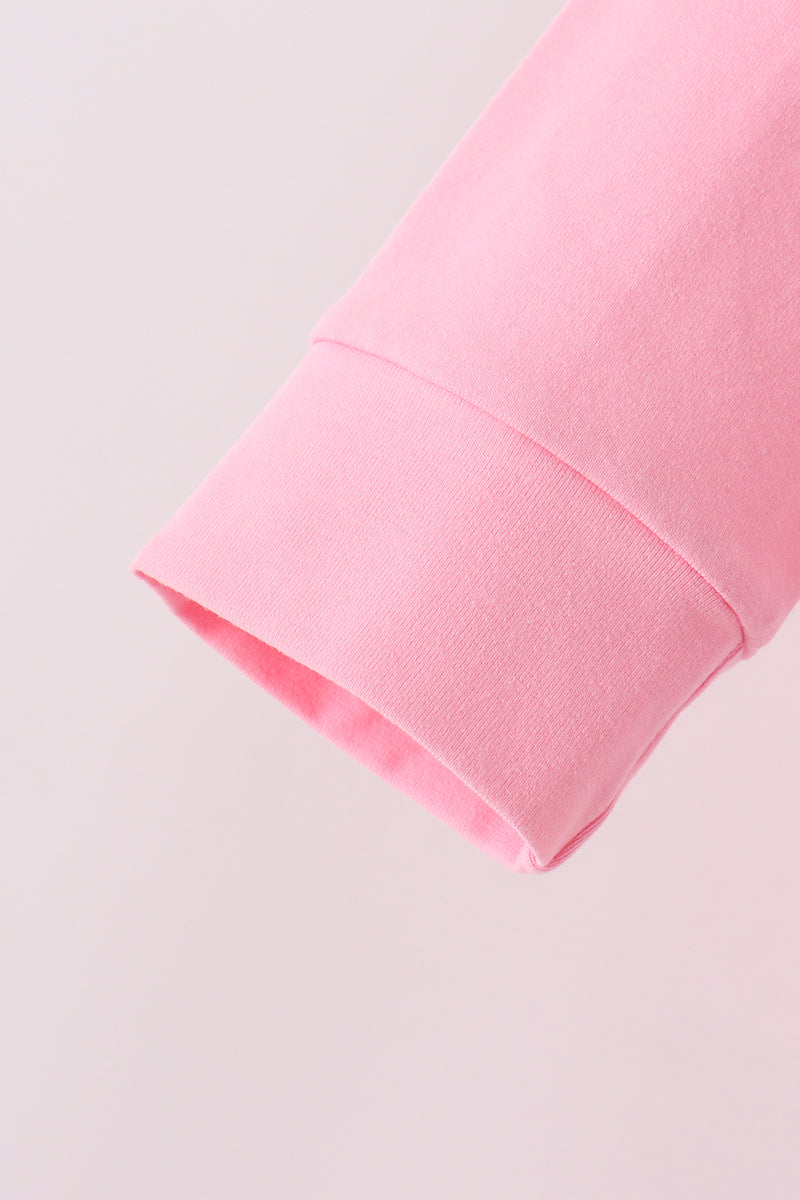 Pink Milk Cookies Ruffle Top