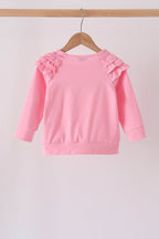 Pink Milk Cookies Ruffle Top