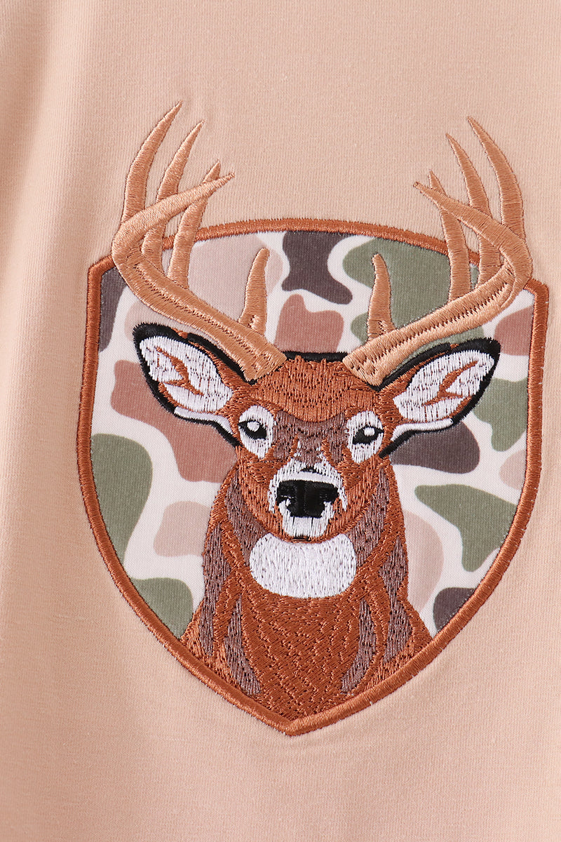 Camo Deer Applique Romper