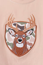 Camo Deer Applique Pants Set