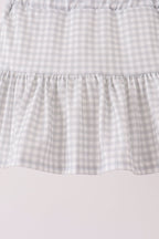 Navy football bow french knot skorts set