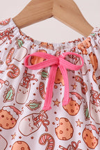Red milk cookie bamboo dress