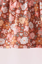 Floral Smocked Lace Pants Set