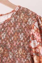 Floral Smocked Mom Dress