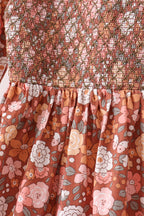 Floral Smocked Mom Dress