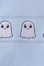 Blue ghost embroidery bubble