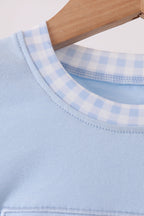 Blue ghost embroidery bubble
