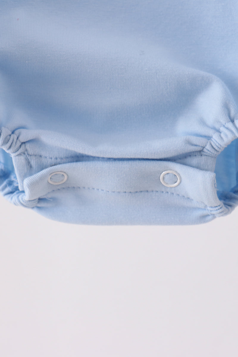 Blue ghost embroidery bubble
