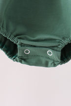 Green construction vehicle embroidery bubble