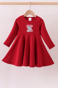 Premium Red Alabama elephant applique dress