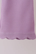 Lavender scalloped pants set