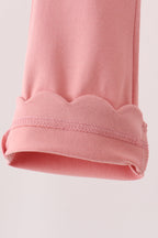 Pink scalloped bell pants
