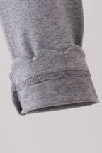 Grey scalloped leggings