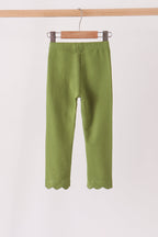 Forest scalloped leggings