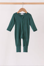 Forest zipper bamboo romper