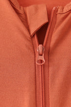Caramel zipper bamboo anti-slip romper