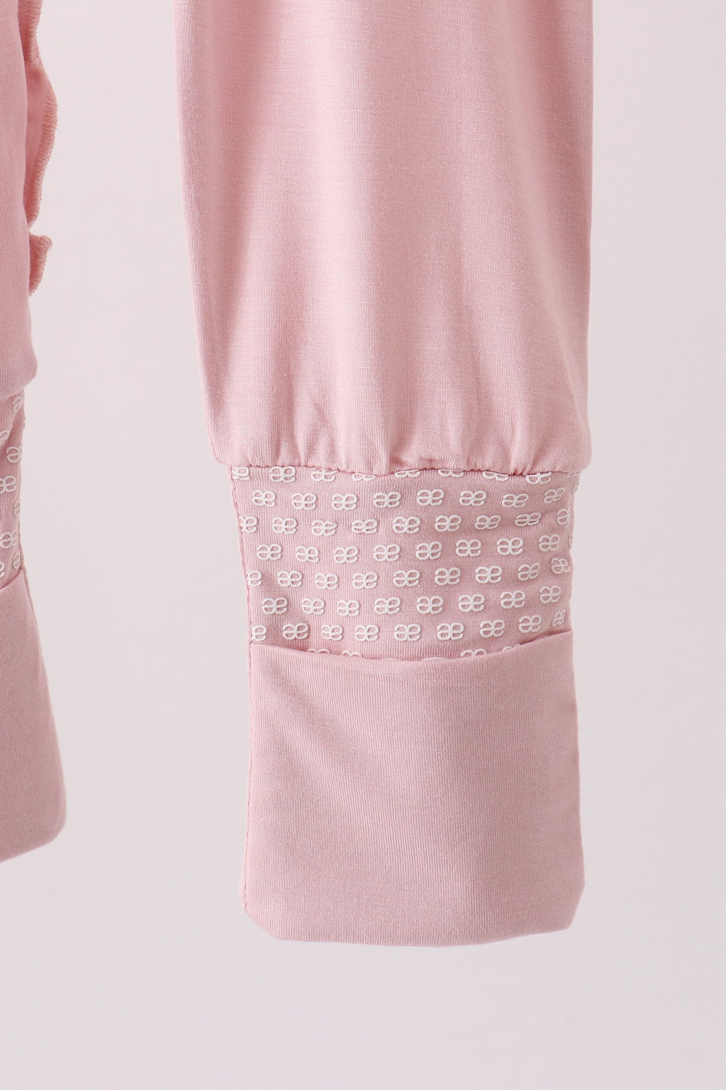 Pink ruffle zipper bamboo anti-slip romper – view 5