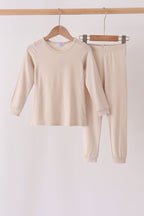 Beige bamboo pajama set – wholesale for boutiques | Honeydew USA