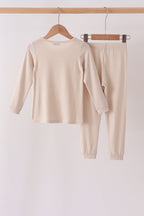 Beige bamboo pajama set – view 5