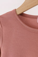 Dusty rose bamboo pajama set – view 2