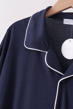 Navy bamboo mom pajama set – view 2