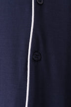Navy bamboo mom pajama set – view 4