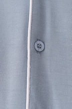 Blue bamboo mom pajama set – view 3
