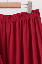 Burgundy bamboo mom pajama set – view 3