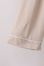 Beige bamboo mom pajama set – view 4