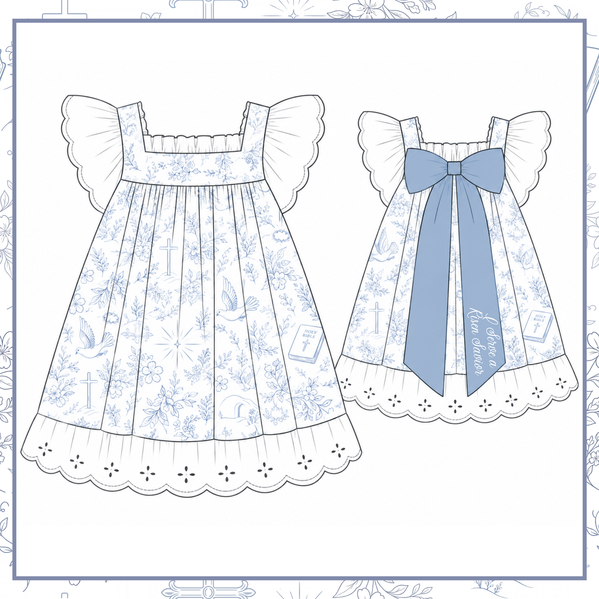 PO7: Risen Savior Girls Dress