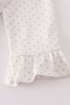 Sweet as pie french knot girl bloomers set