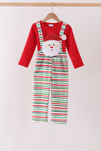 Red santa claus applique 2pc set