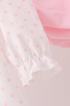 Pink french knot dot bloomer set