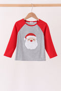 Gray Santa Sequin Top
