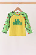 Green Grinch French Knot Top