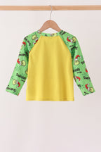 Green Grinch French Knot Top