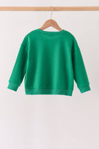 Green Santa Sequin Mom&me Top