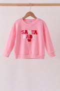 Pink Santa Baby French Knot Mom&me Top