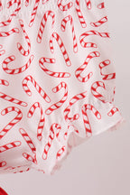 Red Candy Cane Sequin Bloomer Set