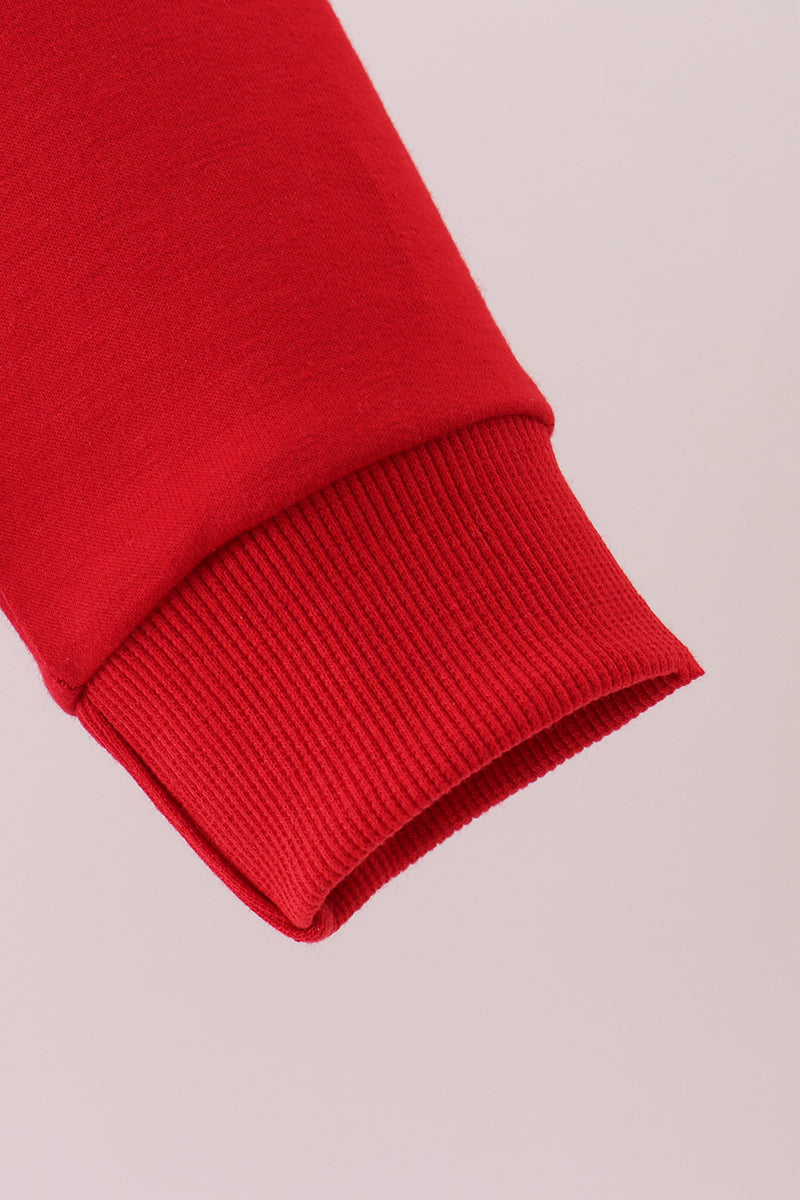 Red Candy Cane Sequin Top