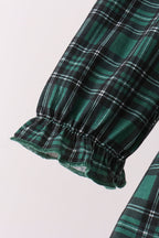 Forest Plaid Smocked Dress
