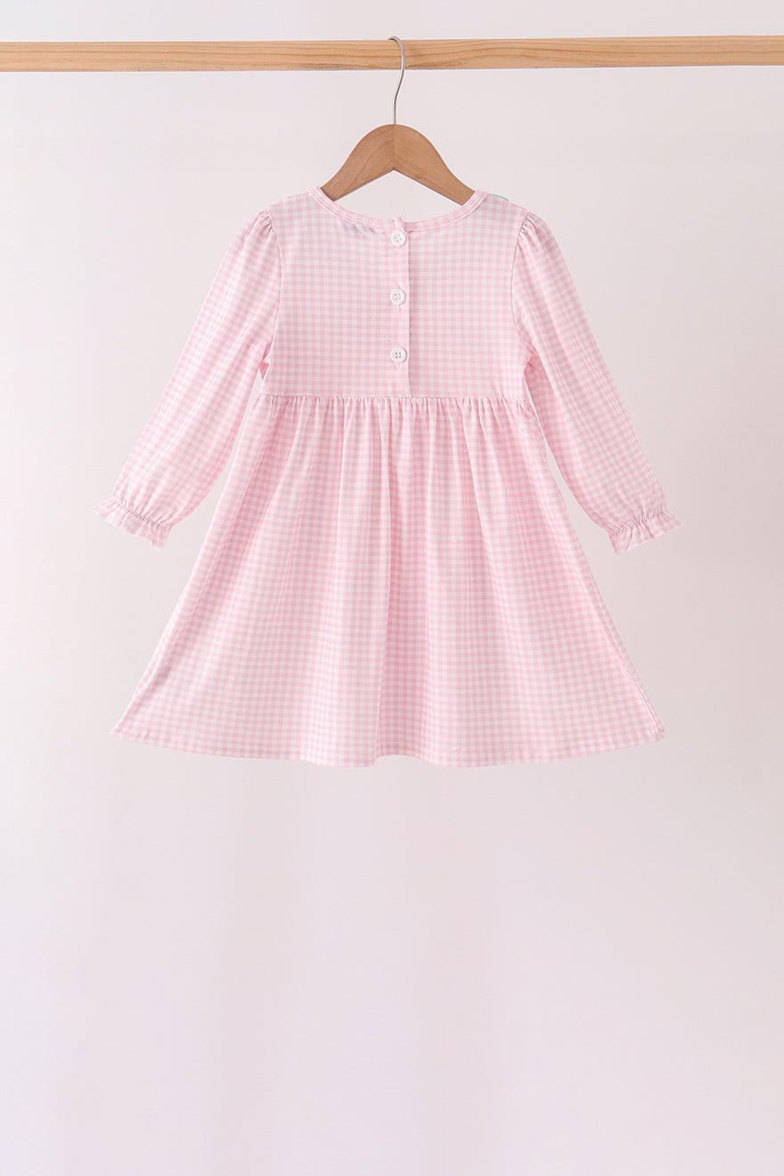 Pink Nutcracker Smocked Ruffle Dress