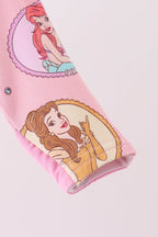 Pink Princess Zipper Bamboo Romper