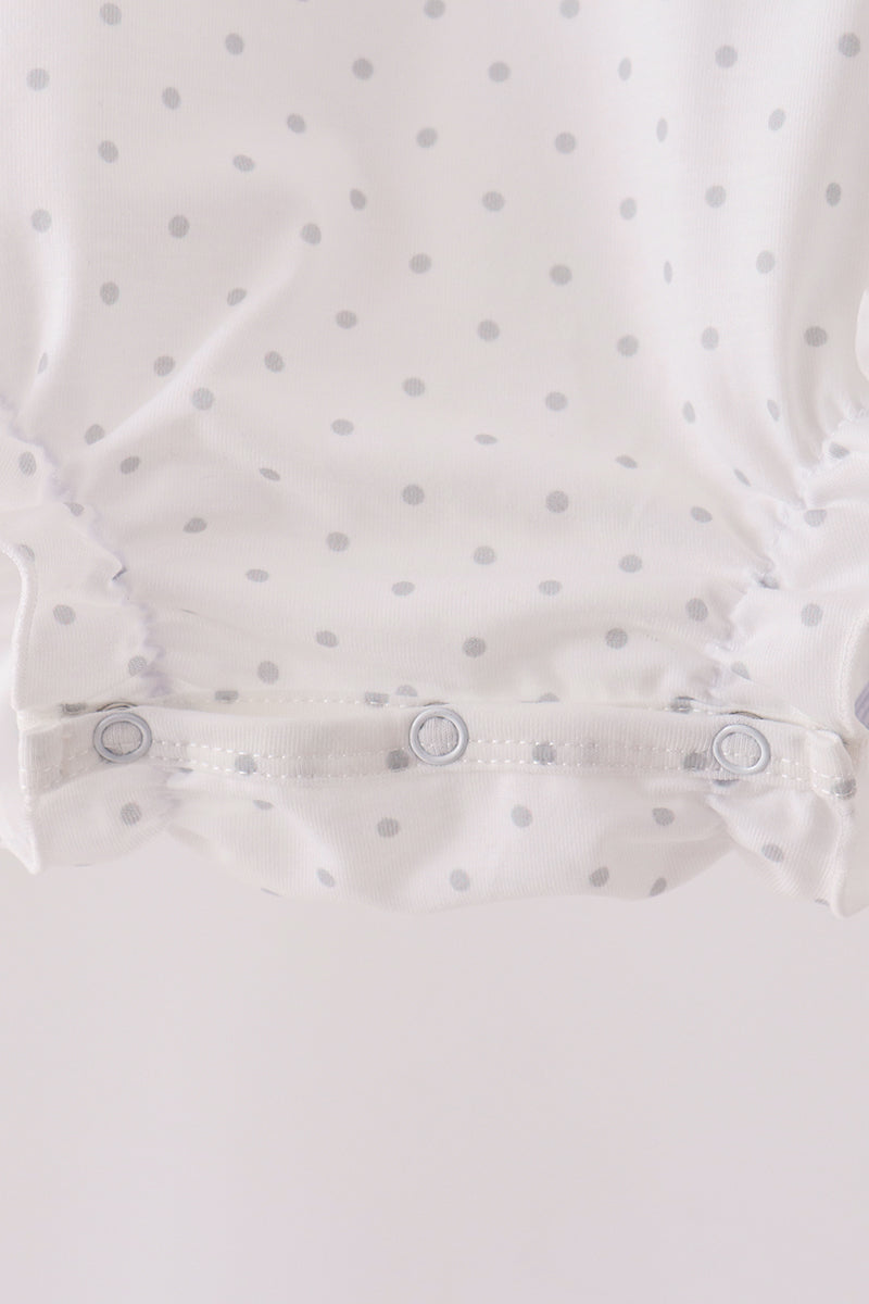 Pink Castle Applique Ruffle Bubble