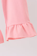 Green Character Smocked Ruffle Pants Set